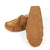 Unisex Soft Sole Sheepskin Slipper - Chestnut Seb | sole view | Bown of London